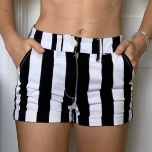 american eagle striped shorts